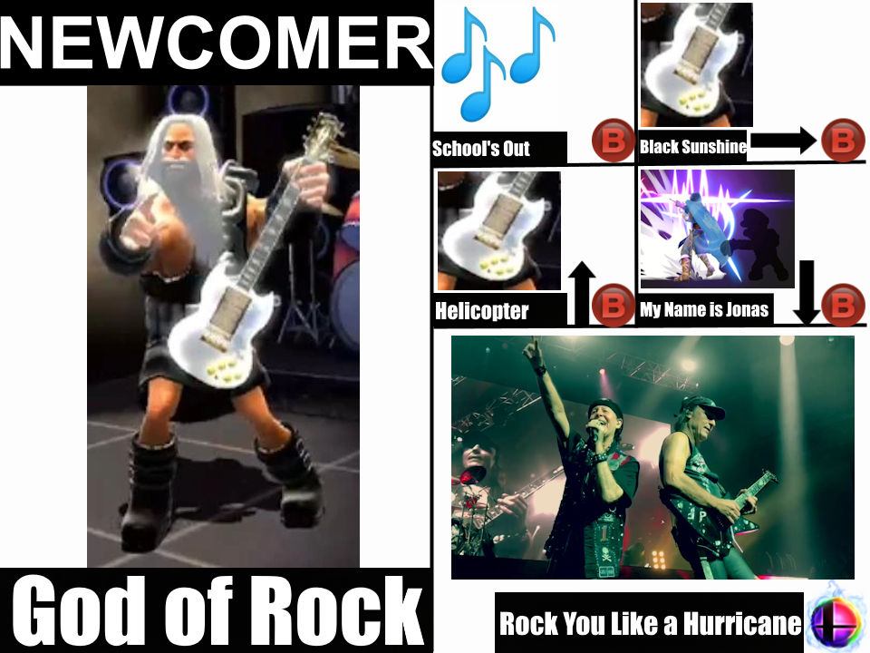 God of Rock Smash Bros Moveset by KidCollector on DeviantArt