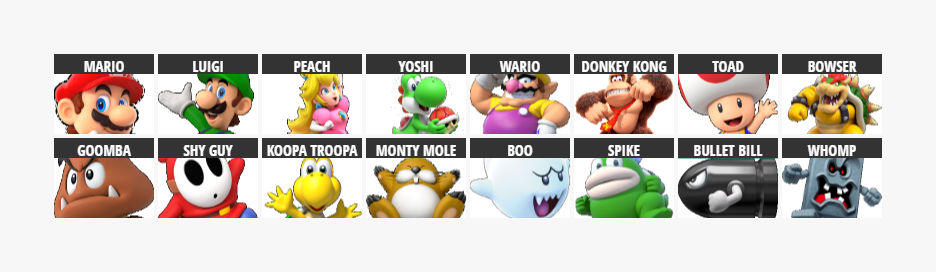 Mario All-Star Party - Roster by MyLifeBeLike39268780 on DeviantArt