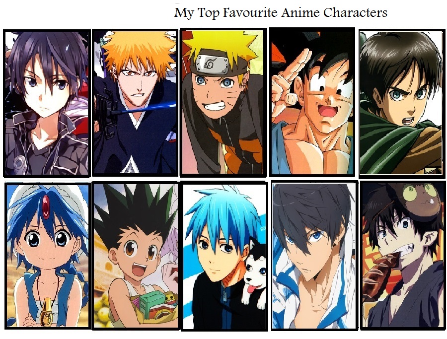 What do my current favorite male anime characters say about me : r