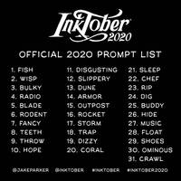 inkober2020 - Oficial promt list by Trydying13
