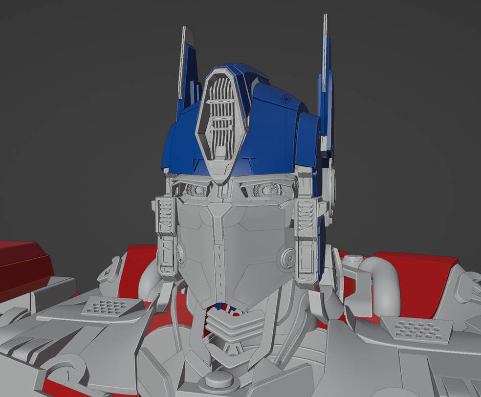 Rise of the Beasts Optimus 3D Model Battle Mask by RayUnity3D on DeviantArt