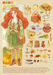 Vesta the autumn girl