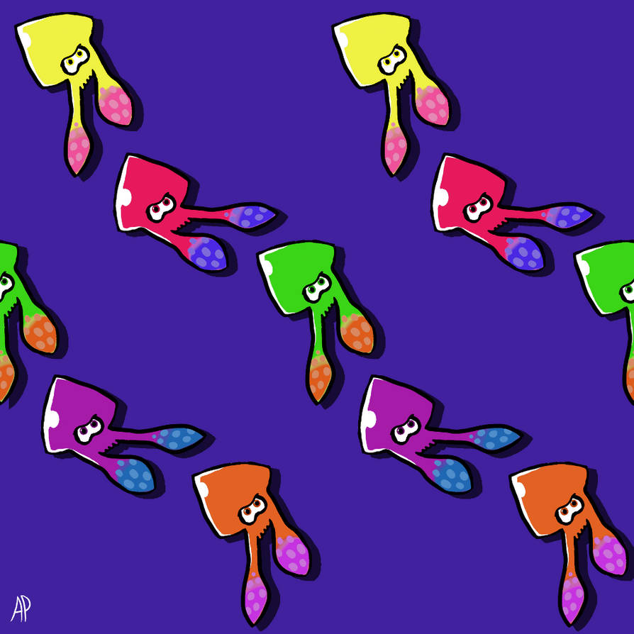 Squid Pattern By Zombielesbean On DeviantArt squid-pattern-by-zombielesbean-on-deviantart