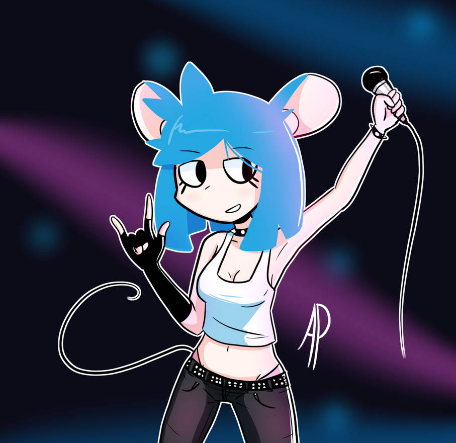 Punk Rock Mouse Girl by zombielesbean on DeviantArt