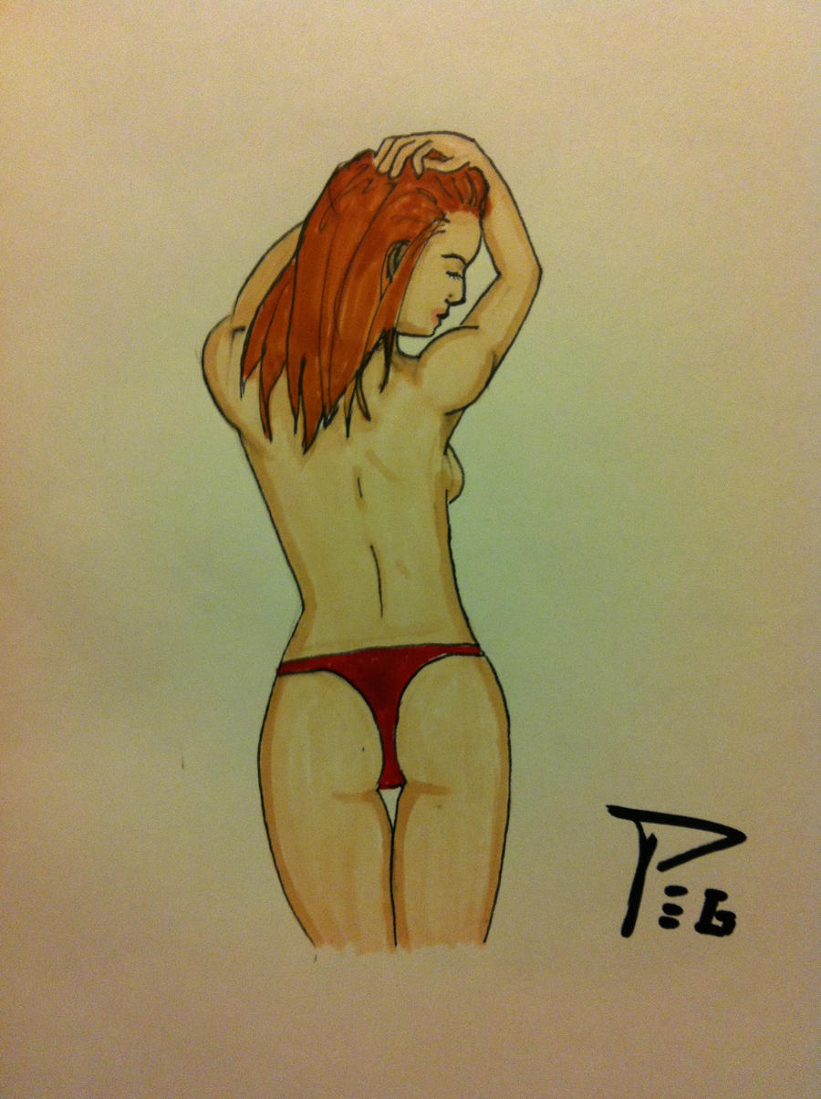 Sexy Girl's back sketch