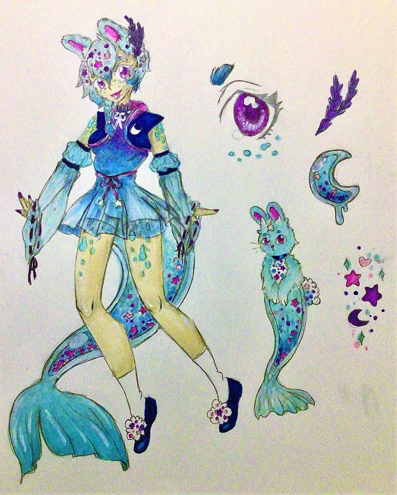 Stargazing rabbit fusion by JeansLily on DeviantArt