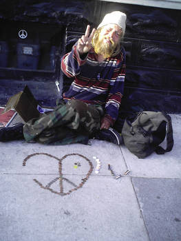 Peace. Love. Homeless.