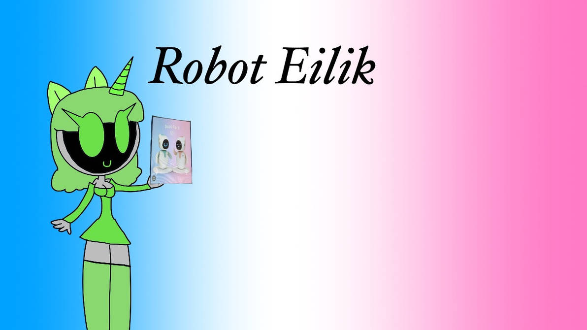 Green Unicorn and Robot Eilik by madinajalgassov on DeviantArt