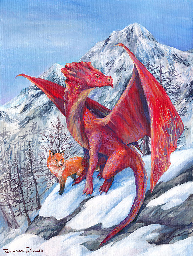 Fox Dragon Deviantart Fox And Dragon by FrancescaPaiocchi on DeviantArt
