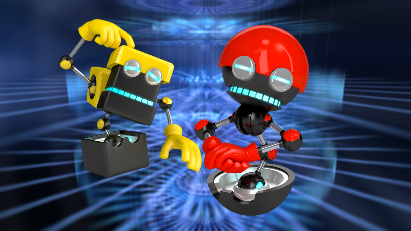 Cubot and Orbot by Light-Rock on DeviantArt