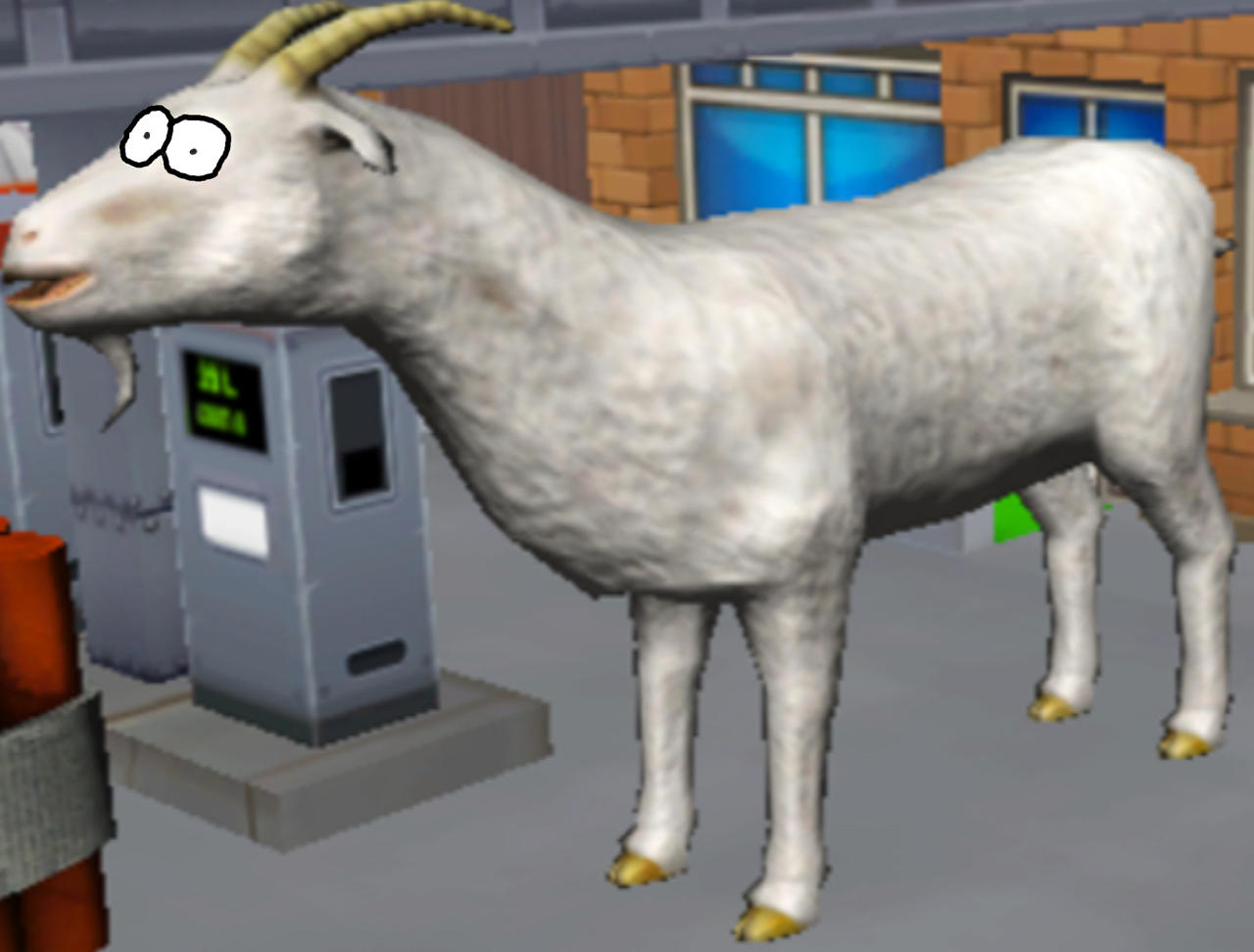 White Goat (Garfield-style)