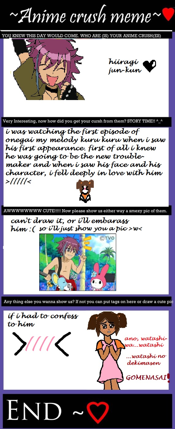 Anime Crush Meme By Lozgirlxp On Deviantart Anime Crush Meme By Lozgirlxp On Deviantart
