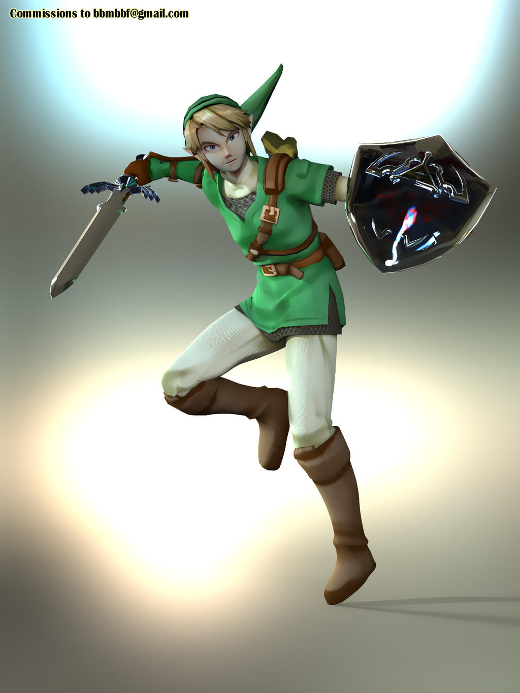 Link - low poly version by bbmbbf on DeviantArt