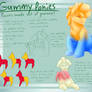 Gummy ponies species Reference Sheet