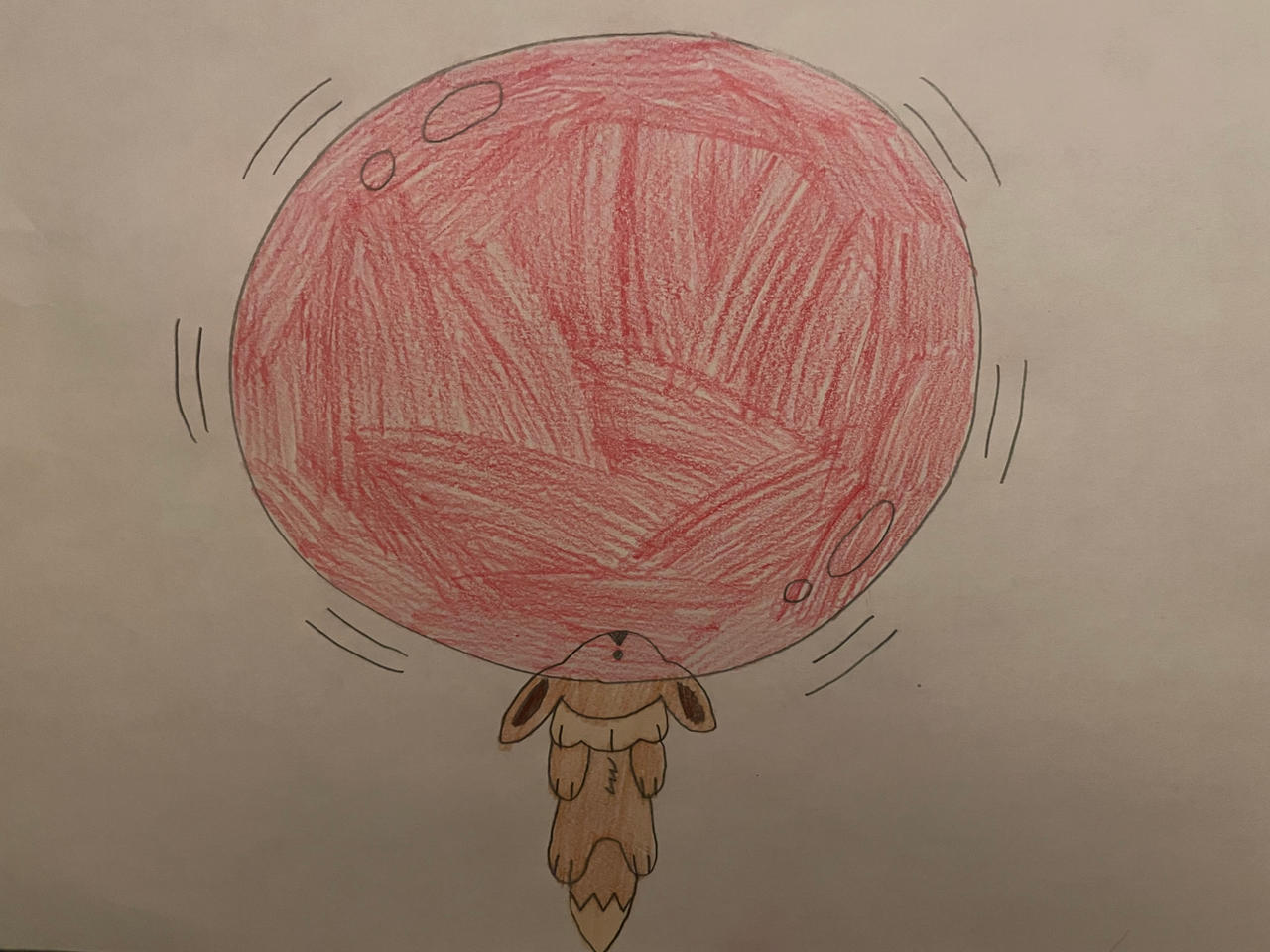 Eevee Inflation Eevee Balloon Gum by balloonfox101 on DeviantArt