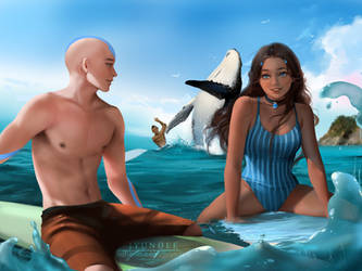 ATLA: Beach Day by Jyundee