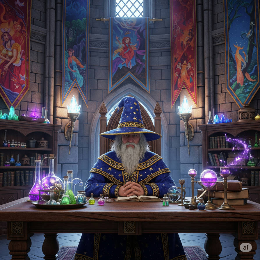 Blue Shadow Wizard The Blue Wizard by ShadowFox420 on DeviantArt