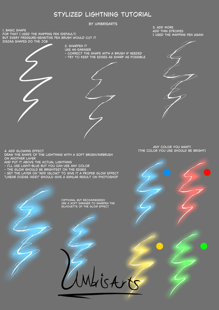 Stylized Lightning Tutorial by DarkSpruce on DeviantArt