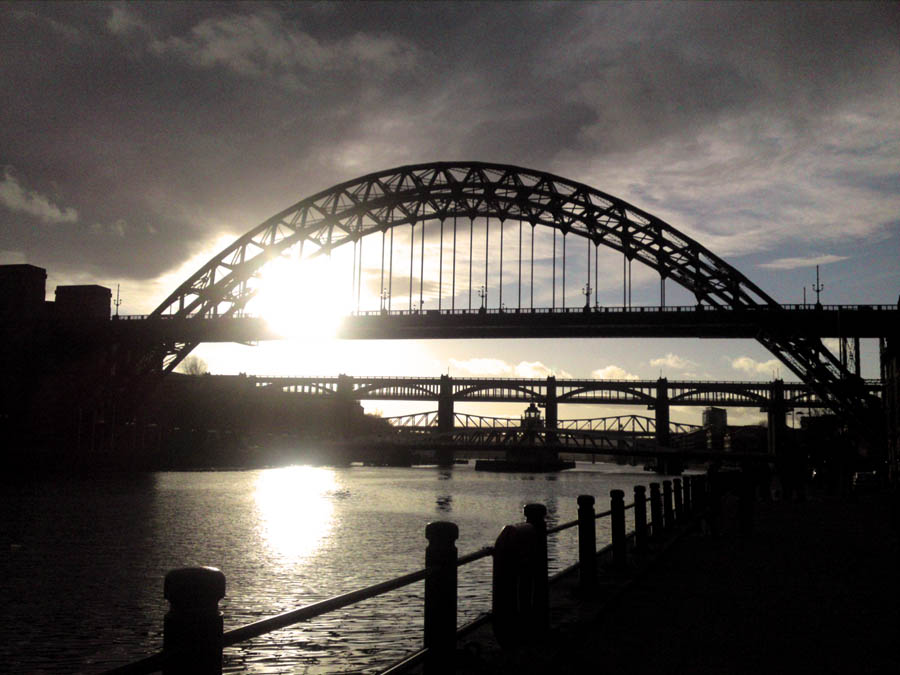 Tyne bridge sunset