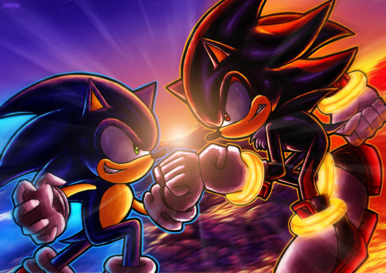 Sonic Vs Shadow By Omninity On DeviantArt sonic-vs-shadow-by-omninity-on-deviantart