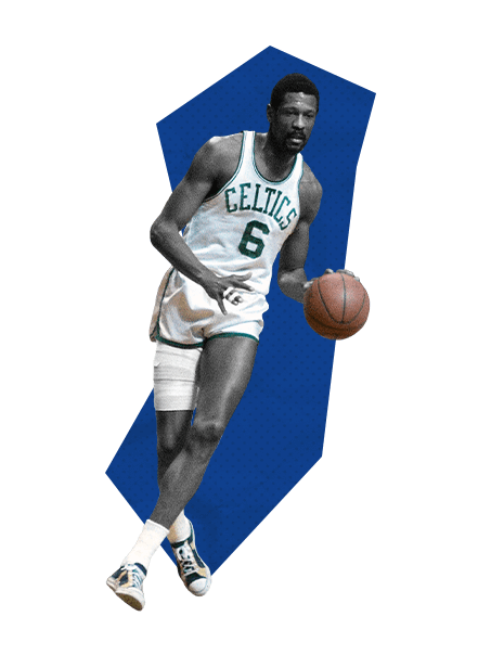 Bill Russell 'Celtics Icon' Caricature Art - Hooped Up