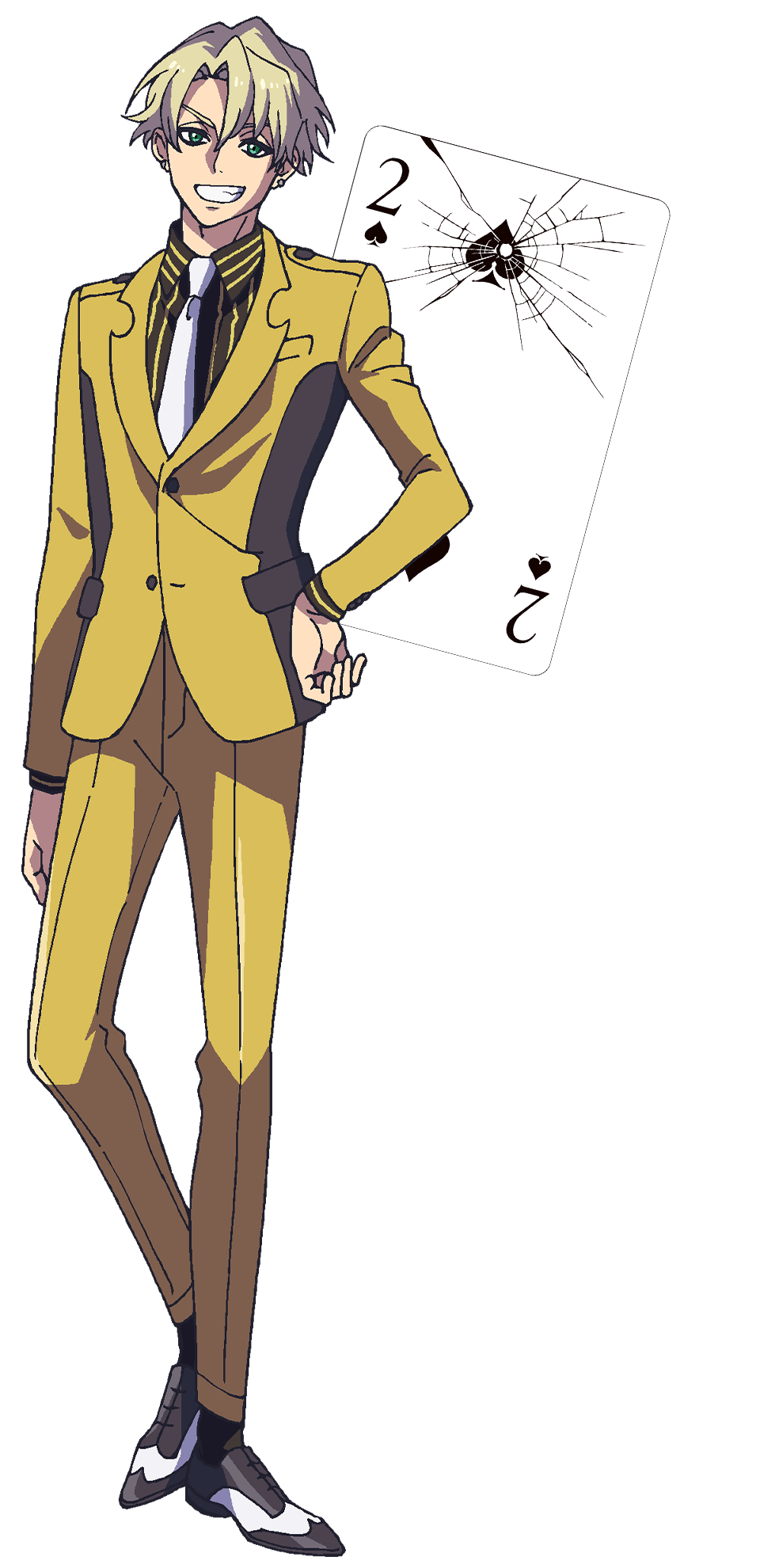 Cartoon Anime HIGH CARD Stand Acrylic Figure Finn Oldman Chris
