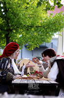 Discussion in the garden