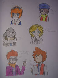 Professor Layton Character Doodles