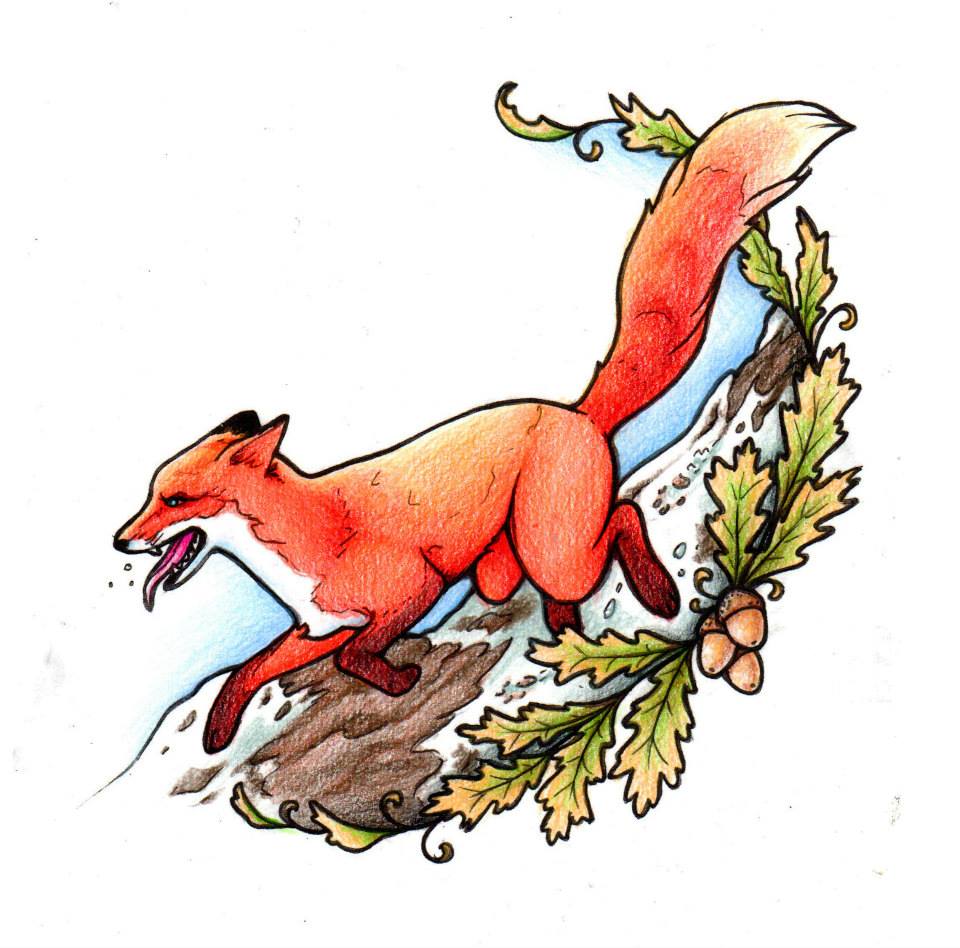 Fox Tattoo Design