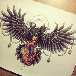 Crow Tattoo Design