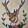 Traditional tattoo ' Deer '