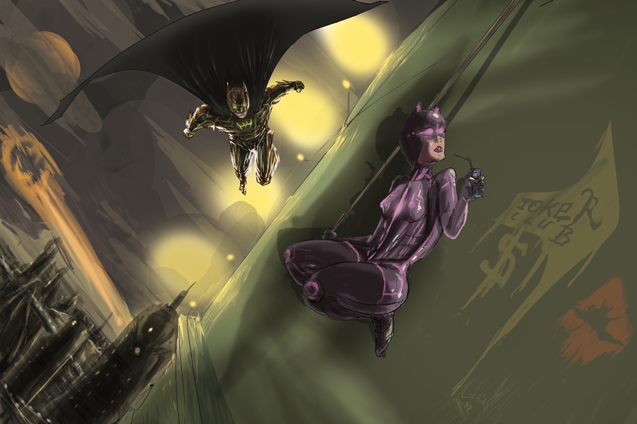 Future Batman Vs Catwoman