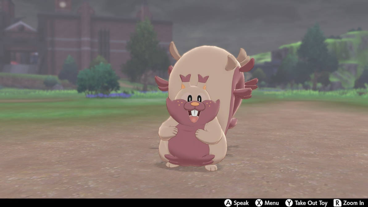 Shiny Greedent by AlyssaThePikachu on DeviantArt