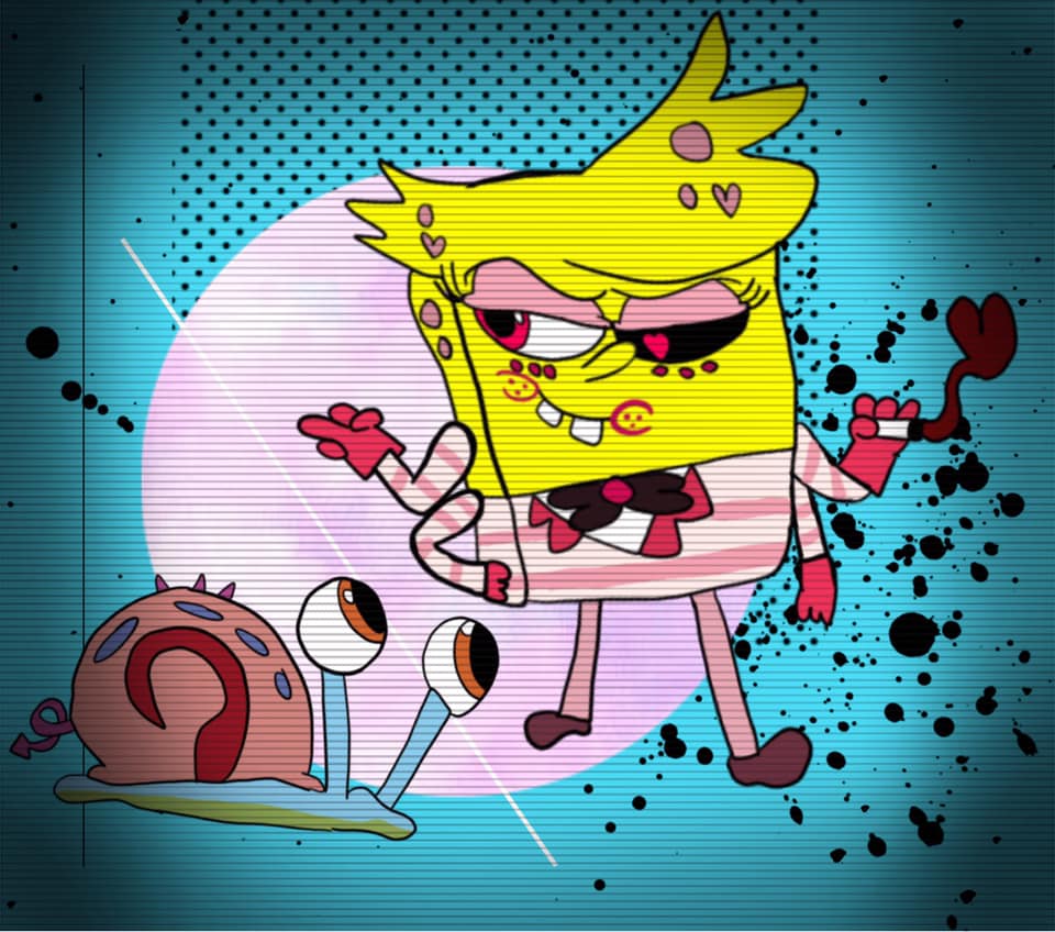 Spongebob As Angel Dust And Gary As Fat Nuggets by Alyssa-ThePikachu on ...