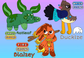 The Cali Starters 3rd evolution (Fakemon)