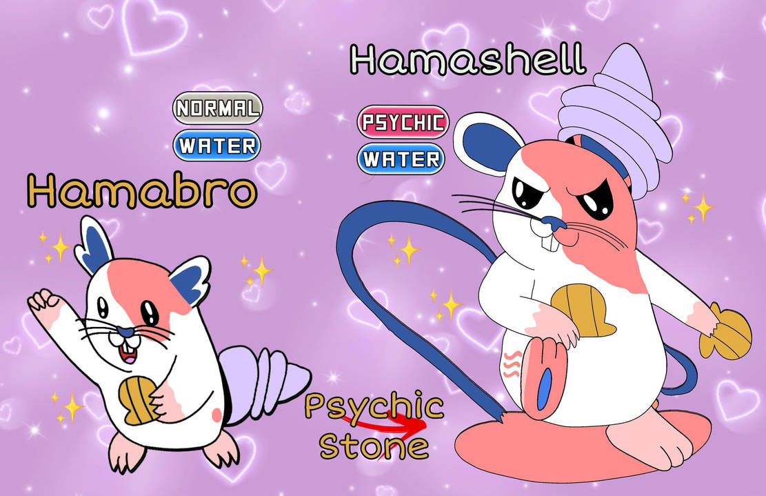 Fakemon: Hamabro + Hamashell - Shinies by Alyssa-ThePikachu on DeviantArt