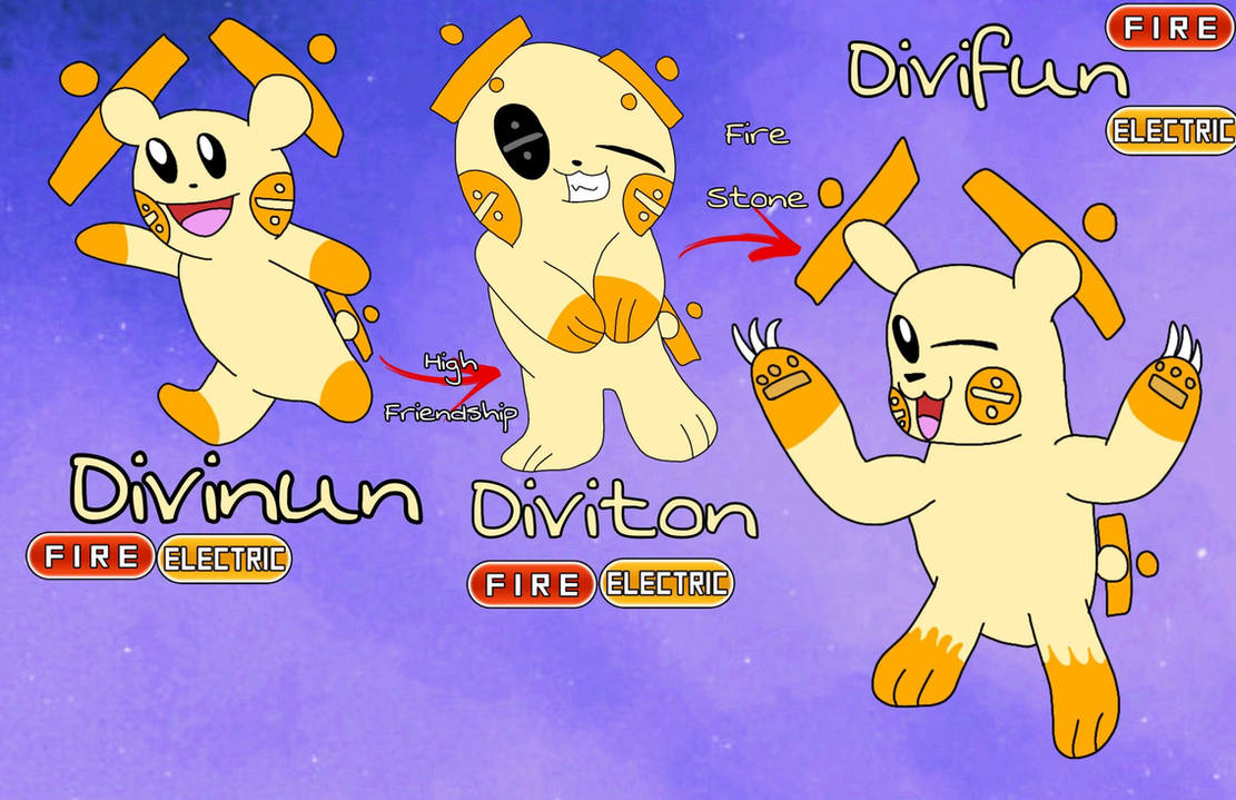 Divun Fakemon - Divinun - Diviton - Divifun by Alyssa-ThePikachu on DeviantArt