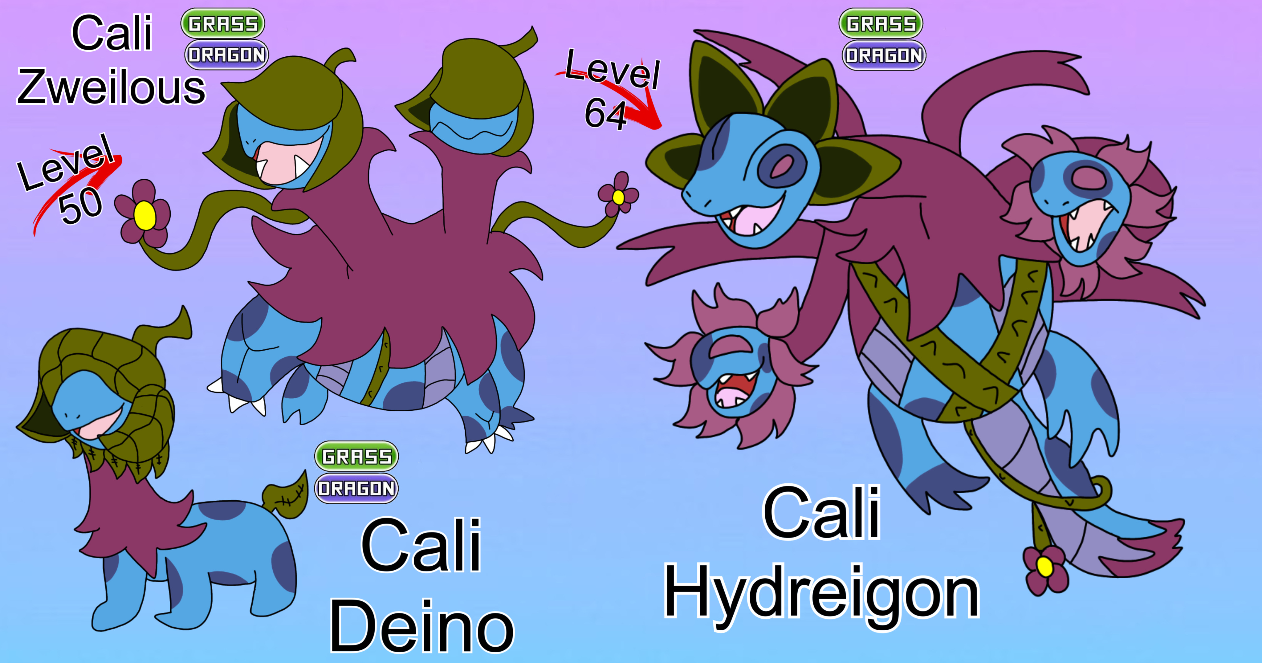 Deino, Zweilous, Hydreigon