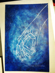 Galaxy Hand Painting