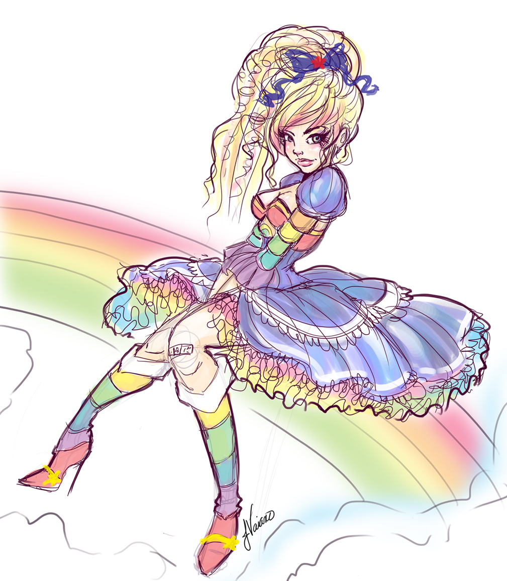 Cute Lolita Rainbow brite WIP