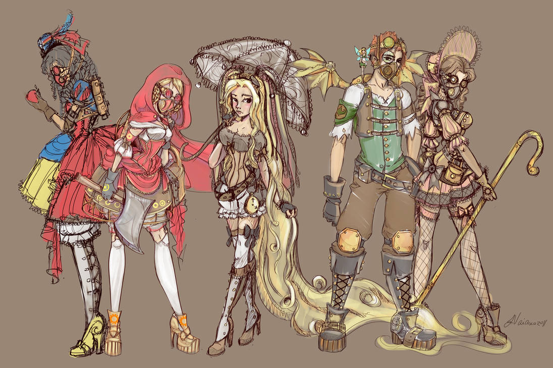 Steampunk Fairy Tale Group by NoFlutter