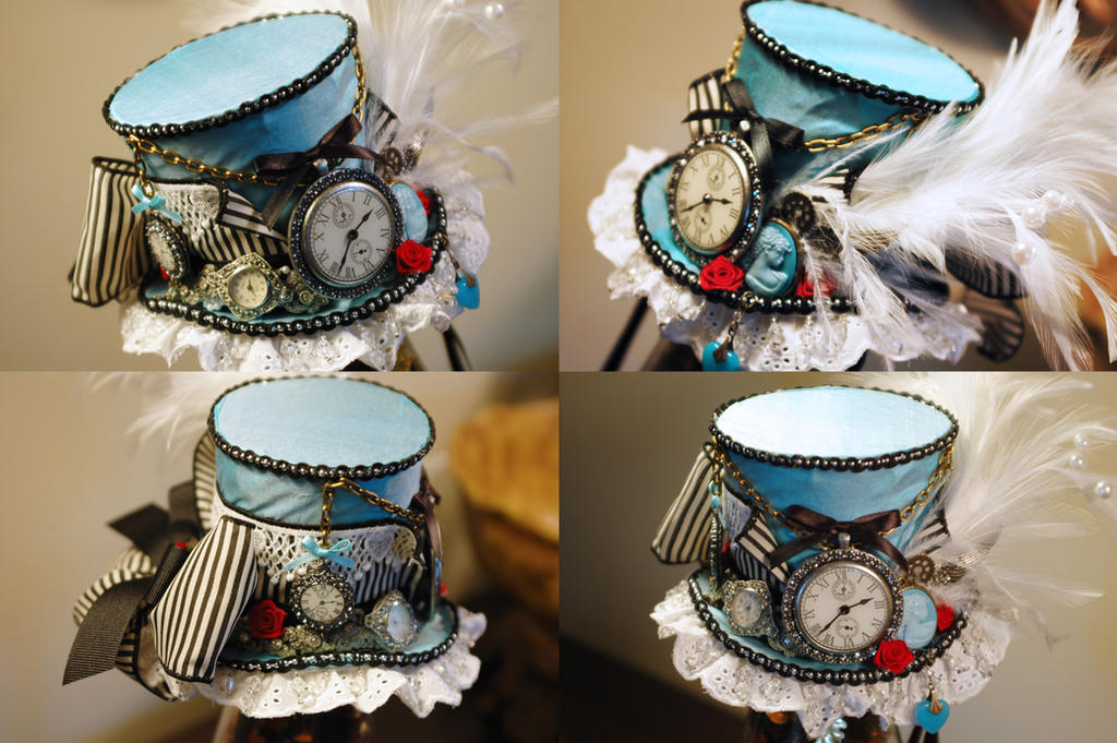 Steampunk Alice Mini Top Hat