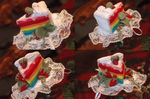 Rainbow Slice Cake Hat