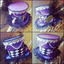 Purple and Lace Mini Top Hat