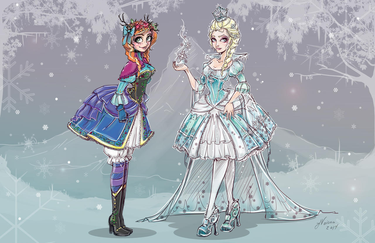 Frozen Characters Lolita Style