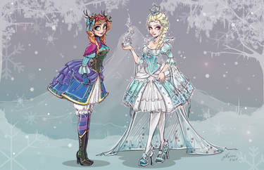 Frozen Characters Lolita Style