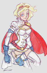 Power Girl Sketch