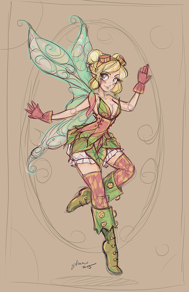 Tinkerbelle Sketch by NoFlutter