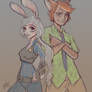 Judy and Nick Sketch