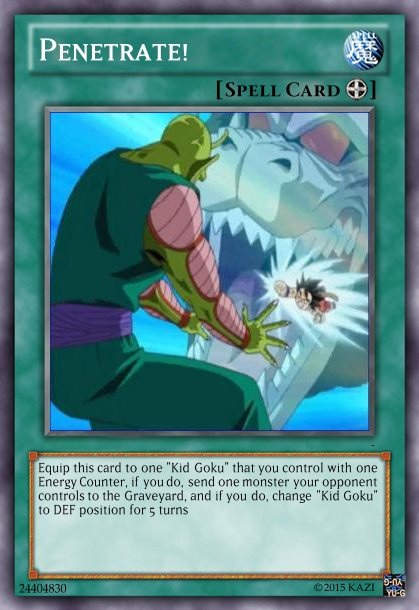 Penetrate! Dragon Ball Yu-Gi-Oh! card